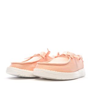 Chaussures Orange Femme Hey Dude Wendy Stretch vue 6