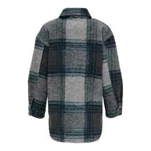 Veste à carreaux Bleu Fille Kids ONLY Andrea vue 2