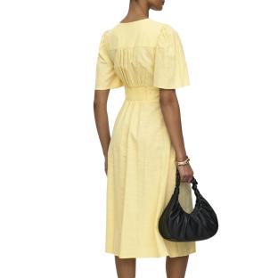 Robe Jaune Femme JDY Nora 2/4 Midi vue 0