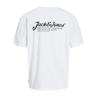 T-shirt Blanc Garçon Jack & Jones Beau vue 2