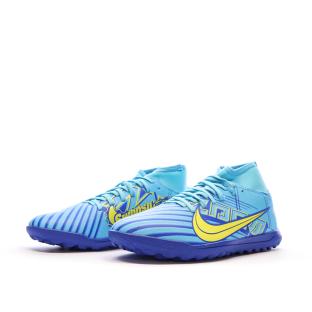 Chaussures de foot Bleues Junior Nike Superfly 9 Club vue 6
