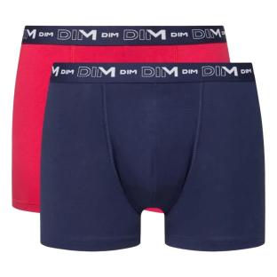 Lot de 3 Boxers Marine/Rouge Homme Dim D6596 pas cher