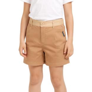 Short Marron Fille Converse Blocked vue 0