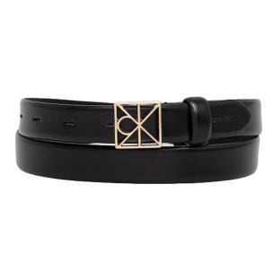Ceinture Noire Femme Calvin Klein Jeans Emblem pas cher