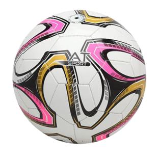 Ballon de Foot Blanc/Rose 77745 pas cher