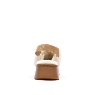 Sabots fourrés à élastique Camel Femme Xti Microfiber vue 3