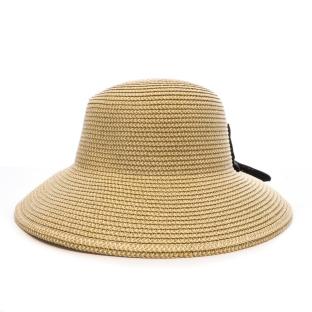 Chapeau de Paille Noir Femme Via Lorenzo Bohème vue 0