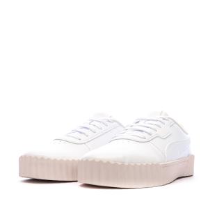 Baskets Blanches/Roses Femme Puma Carina 3.0 Cutie vue 0