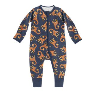 Pyjama Bébé Manches Longues Bleu Garçon Dim Girafes pas cher