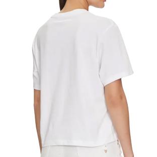 T-Shirt Blanc Femme Guess Boxy vue 0