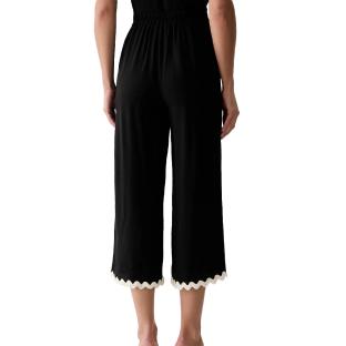 Pantalon large 7/8 noir femme Morgan Pantalon Fluide vue 0