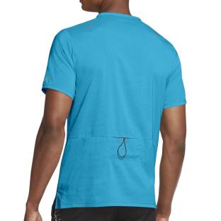 T-Shirt De Running Bleu Homme Nike Rise 365 SS vue 2