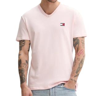 T-shirt Rose Homme Tommy Hilfiger Jaspe M12 pas cher