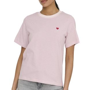 T-shirt Rose/Rayures Femme JDY Pisa pas cher