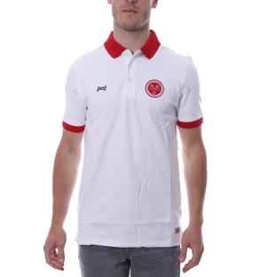 Stade de Reims Polo blanc homme Hungaria pas cher