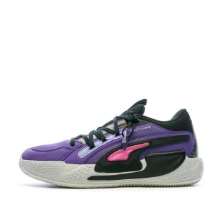 Chaussures de Basketball Violette Homme Puma Court Rider 378418 pas cher