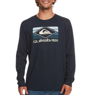 T-Shirt Manches longues Marine Homme Quiksilver Qsrainbowls vue 0