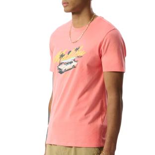 T-Shirt Rose Homme Teddy Smith Malibu vue 2
