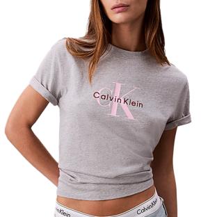 T-Shirt Gris Femme Calvin Klein Jeans Hero vue 0