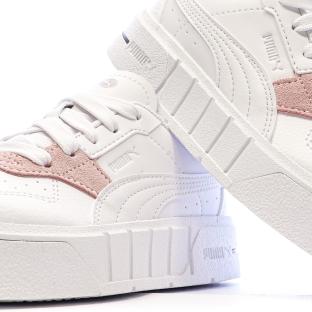 Baskets Blanc/Rose Fille Puma Puma Cali Court Match vue 0