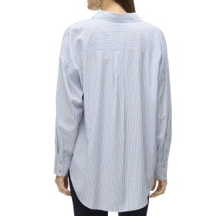 Chemise Blanche/Bleu à rayures Femme Vero Moda Nora vue 2
