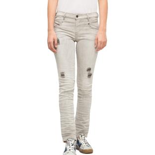 Jean Slim Gris Femme Diesel BELTHY pas cher