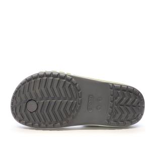 Tongs Crocs Grises/Vertes Femme Bayaband Flip vue 2