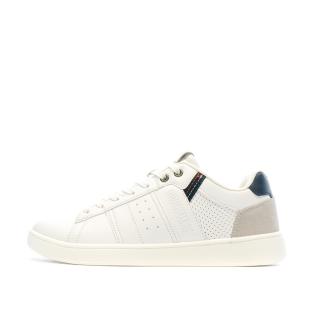 Baskets Blanches Homme Ruckfield Marcel pas cher