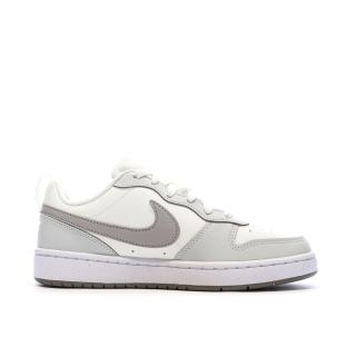Baskets Blanc/Gris Femme Nike Court Borough Low vue 0