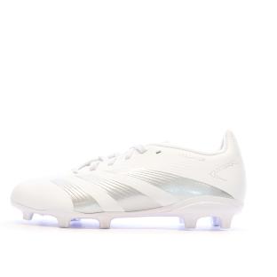 Chaussures de Foot Blanches Junior Adidas Predator League FG pas cher