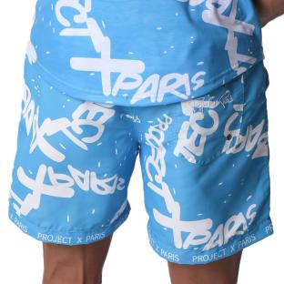 Short De Bain Bleu Homme Project X Paris Short All Overt vue 2