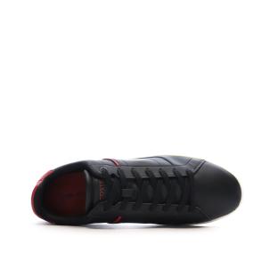 Baskets Noires/Rouges Homme Lacoste Court vue 0