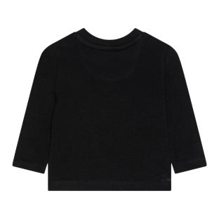 T-shirt Manches Longues Noir Garçon Calvin Klein Jeans Hero vue 2
