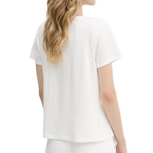 T-shirt Blanc/Rose Femme Morgan DBELLO vue 2