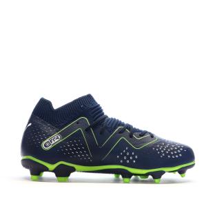 Chaussures de foot Marine/Jaune Enfant Puma Future Match FG vue 2