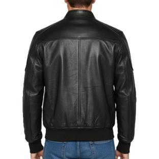 Blouson Noir Homme Schott Motard vue 0