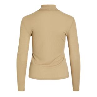 T-shirt Manches Longues Beige Femme Vila Elsea vue 2