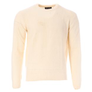 Pull Écru Homme Paname Brothers 1018 pas cher