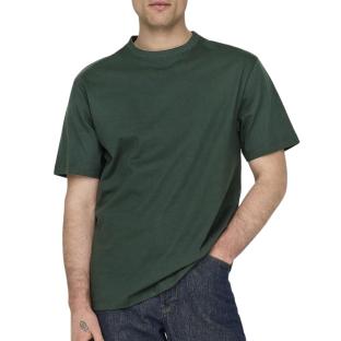 T-shirt Vert Forêt Homme Only & Sons Onsfred Life pas cher