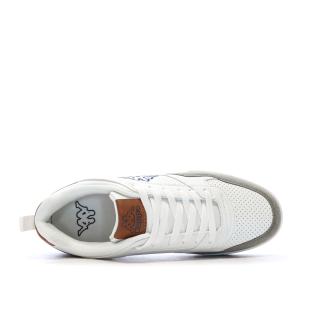 Baskets Blanches/Taupes Homme Kappa Logo Manis vue 3