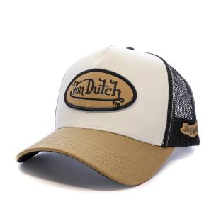 Casquette Noir/Blanc/Beige Homme Von Dutch CLA pas cher