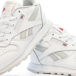 Baskets Blanche Garçon Reebok Classic Leather IG2593 vue 7