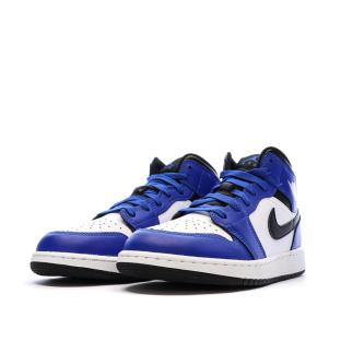 Baskets Bleues/Blanches Garçon Nike Air Jordan 1 Mid vue 6