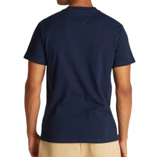 T-shirt Marine Homme Tommy Hilfiger Linear 88 vue 2