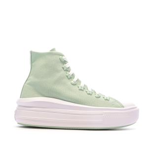 Baskets Vertes Femme Converse All Star Motion vue 2