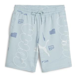 Short Bleu Homme Puma Classics Brand Love pas cher