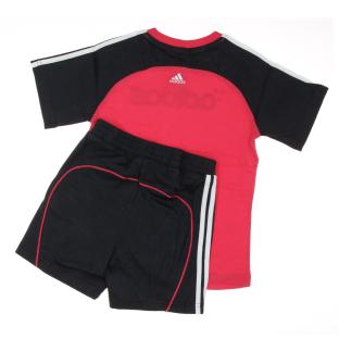 Ensemble Noir/Rose Fille Adidas Baby Pckge vue 2