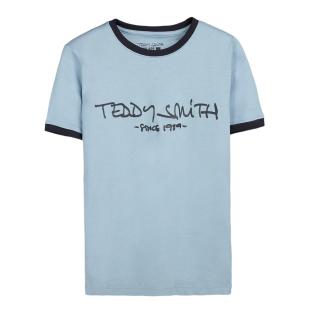 T-Shirt Bleu Homme Teddy Smith Ticlass pas cher