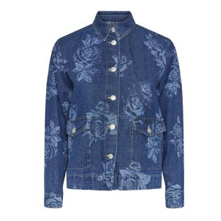 Chemise Bleu Femme Pieces Flora vue 3