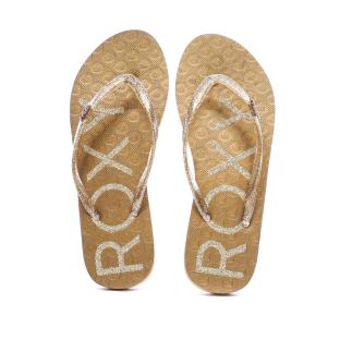 Tongs Marron/Rose Roxy Viva Sparkle vue 3